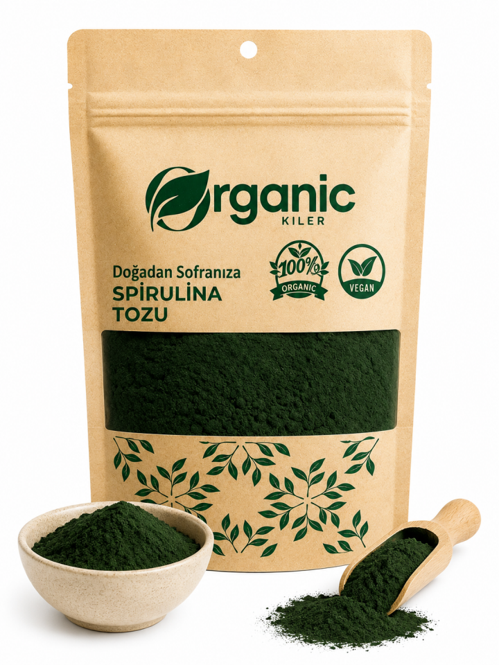 Saf Spirulina Tozu | %100 Doğal Süper Gıda | Katkısız Spirulina Yosun Tozu