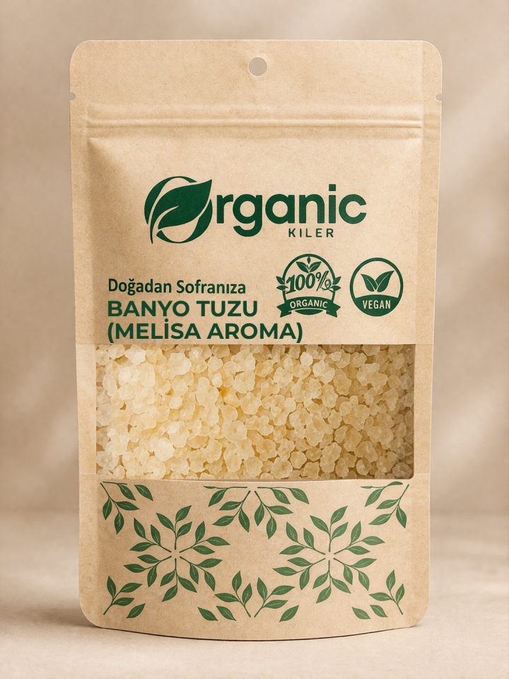 Doğal Melisa Aromalı Banyo Tuzu | Ayak Bakım Tuzu | Rahatlatıcı & Yenileyici
