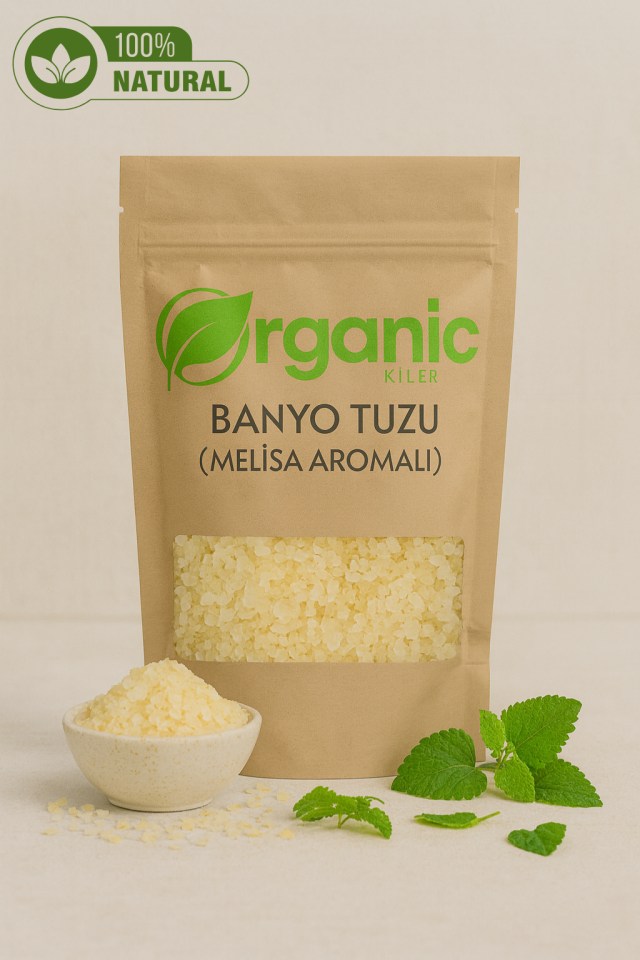 Doğal Melisa Aromalı Banyo Tuzu 250gr | Ayak Bakım Tuzu | Rahatlatıcı & Yenileyici