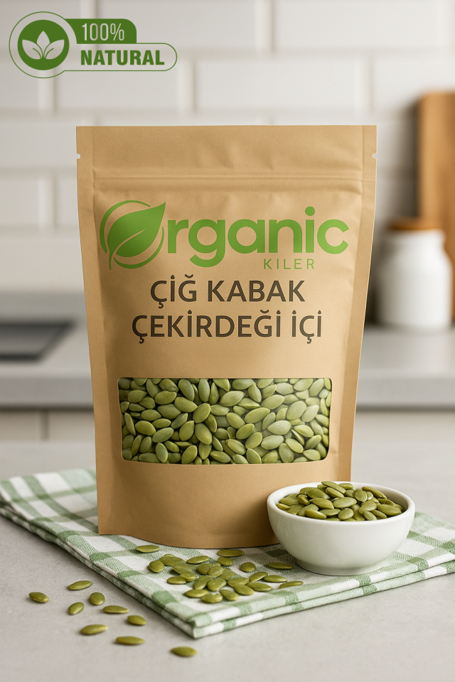 Çiğ Kabak Çekirdeği İçi 100gr Taze & Katkısız, Tuzsuz ve Yerli Mahsül