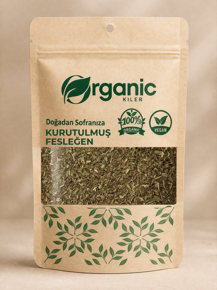 Kurutulmuş Fesleğen | %100 Doğal ve Taze | Fesleğen Çayı & Baharatı