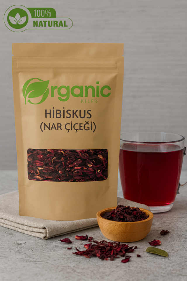 Hibiskus Çayı 100gr Nar Çiçeği Çayı Kurutulmuş & Elenmiş Yeni Mahsül