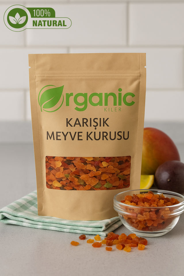 Karışık Meyve Kurusu 100gr Kek & Pastalarda Kullanılabilir, (Pomela, Sarı Limon, Papaya, Portakal)