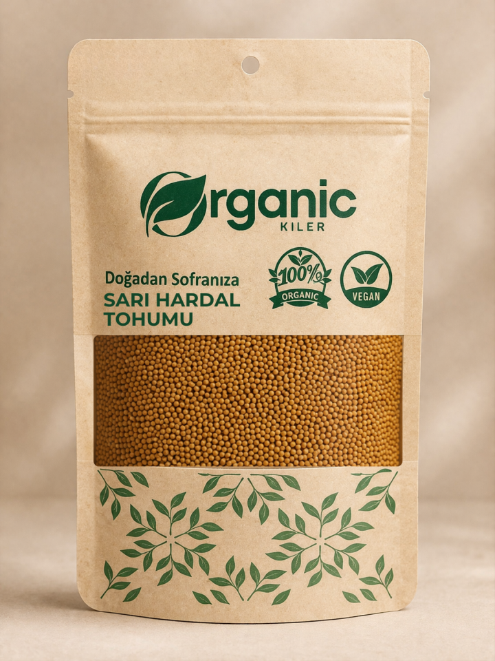 Sarı Hardal Tohumu - Elenmiş ve Katkısız - %100 Saf Yeni Mahsul