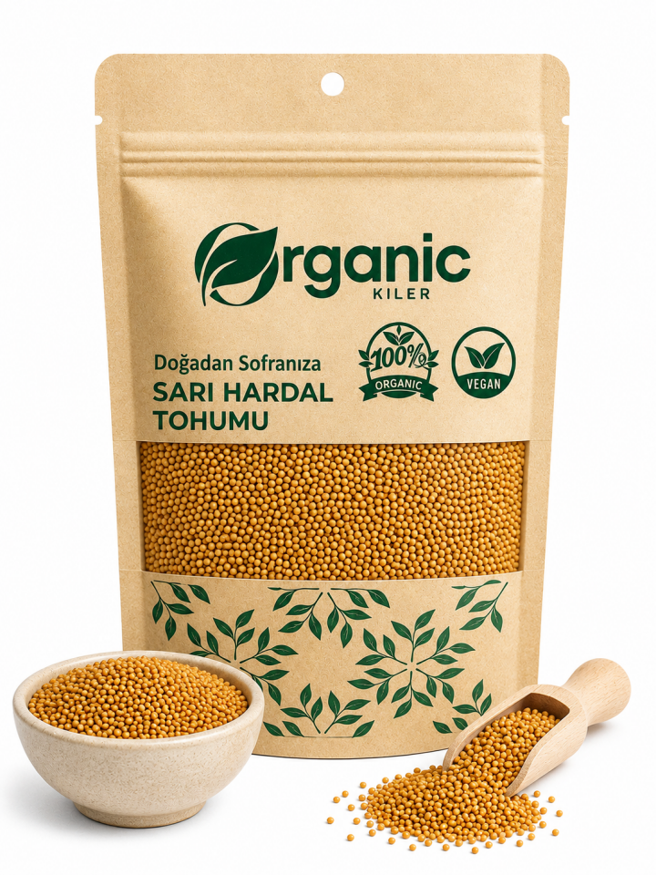 Sarı Hardal Tohumu - Elenmiş ve Katkısız - %100 Saf Yeni Mahsul