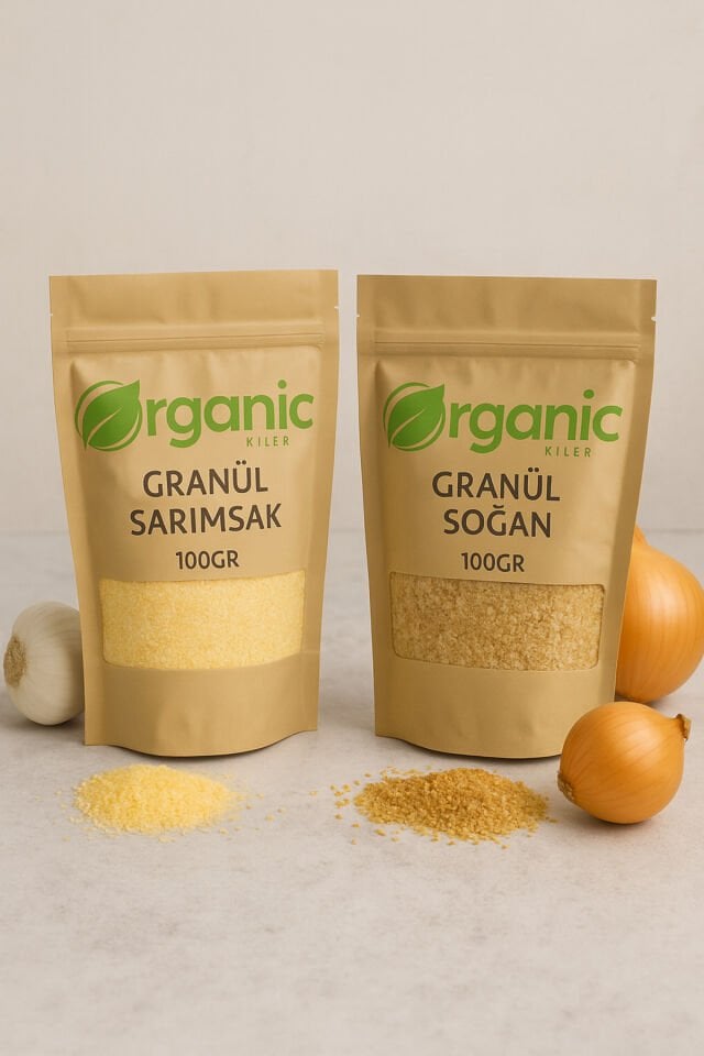 Granül Sarımsak ve Soğan Tozu İkili Set 2x100 gr – Doğal, Katkısız