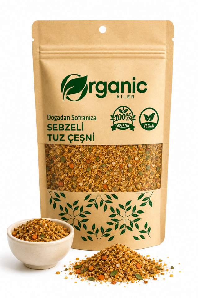 Sebzeli Tuz Çeşni - Doğal Baharat Karışımı - Katkısız ve Koruyucusuz