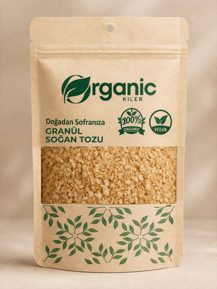 Granül Soğan Tozu - Doğal ve Katkısız - %100 Saf Kurutulmuş