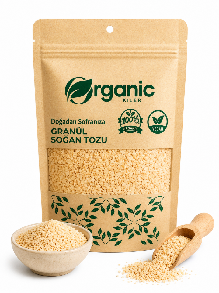 Granül Soğan Tozu - Doğal ve Katkısız - %100 Saf Kurutulmuş