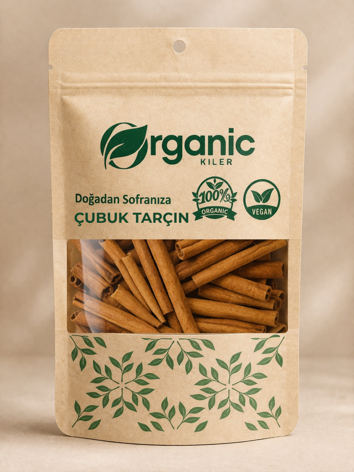 Çubuk Tarçın Doğal & Organik, Katkı Madde İçermez, Kabuk Tarçın