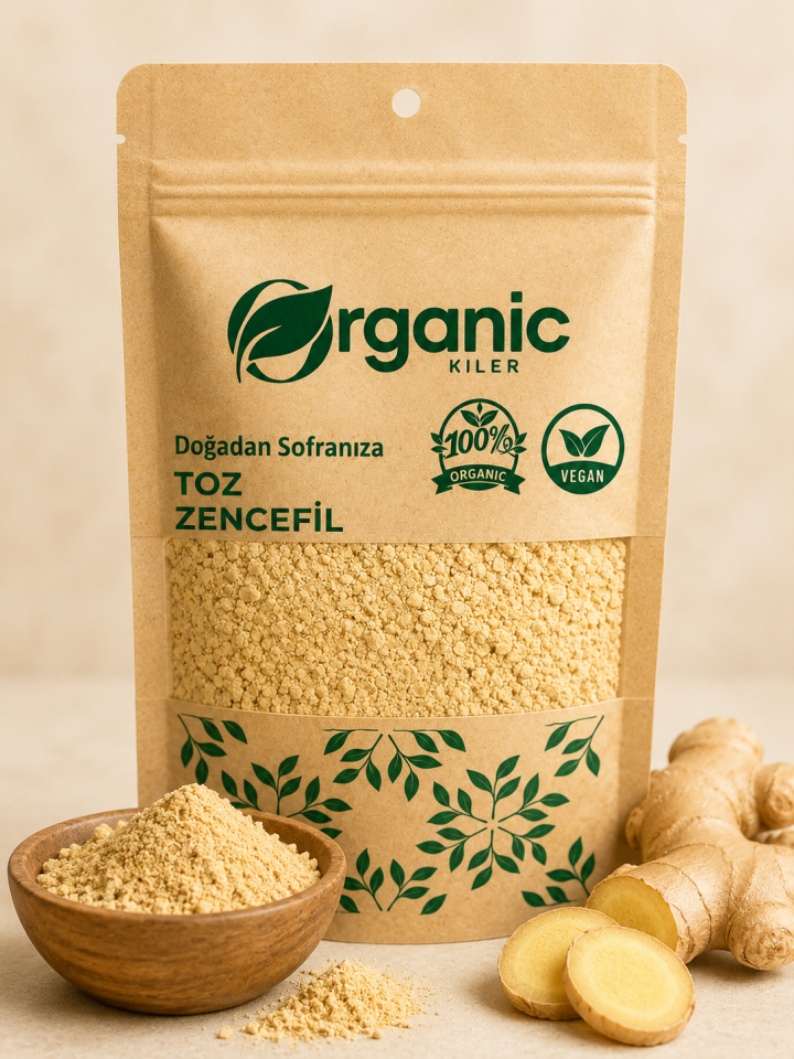 Toz Zencefil - %100 Taze Öğütülmüş - Katkısız Yeni Mahsul Zingiber Officinale