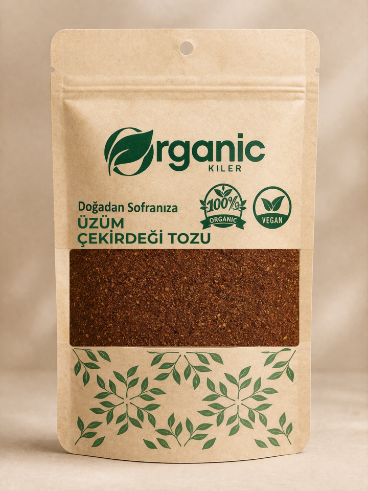 Üzüm Çekirdeği Tozu - İnce Öğütülmüş ve Elenmiş - Katkısız %100 Doğal