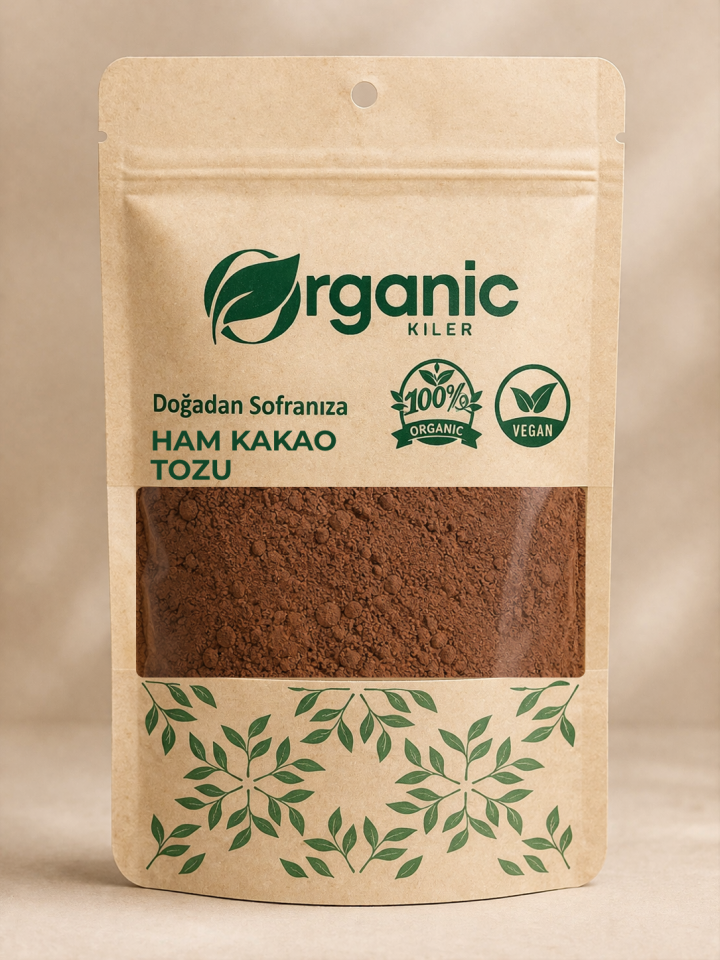 Organik Ham Kakao Tozu - Organik & Vegan - Glutensiz